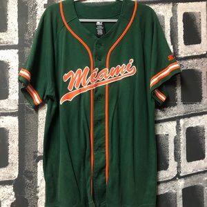 Miami Hurricanes baseball jersey vintage